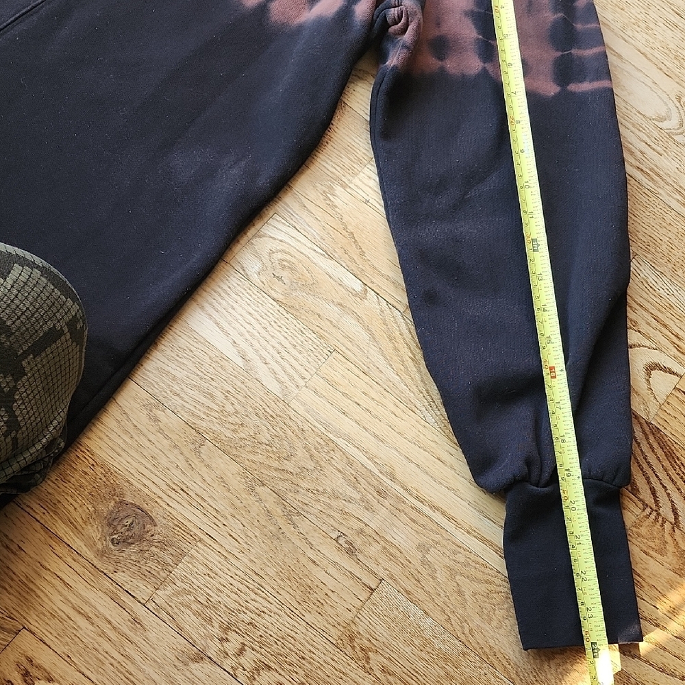 (S) Hatley Black & Brown Tie Dye Crew Neck Sweater Dress Comfy Loungewear Soft - Picture 7 of 9
